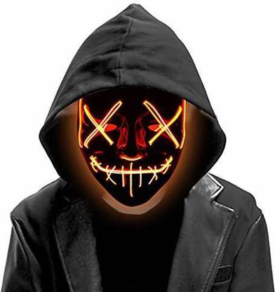 DomeStar Led Mask, Purge Mask Light Up Mask Glow Mask Halloween Mask Elders Halloween Costume