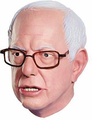 Disguise Men'S Bernie Sanders Full Mask Adult Deluxe Political Theme, Beige, One Size Elders Halloween Costume