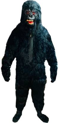 AMAR AND COMPANY BLACK Gorilla mascot Full Costume Mascot For Prank or Birthday Elders Costume Elders Halloween Costume
