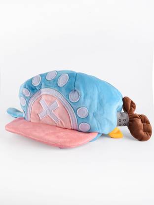 ComicSense One Piece Anime Cosplay Tony Chopper Cosplay Hat, Soft Plush Cap Anime Cosplay
