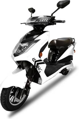 Kinetic Green Zing Booking for Ex-Showroom Price (with Portable Charger, Royal White)