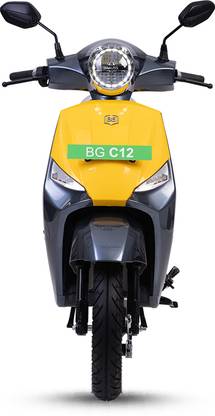 BGauss BG C12i Max 2.0 Booking for Ex-Showroom Price (With CAN Enabled Charger, Yellow Techno)