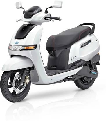 TVS iQube 2.2 kWh Booking for Ex-Showroom Price (With Charger, Pearl White)