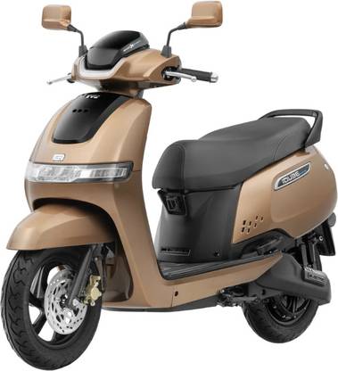 TVS iQube 2.2 kWh Booking for Ex-Showroom Price (With Charger, Walnut Brown)