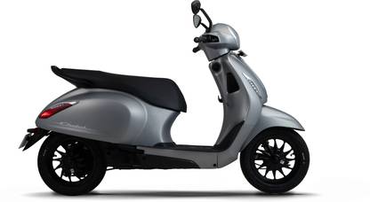 Chetak 3503 Electric Scooter by Bajaj Auto Booking for Ex-Showroom Price (with Portable Charger, Matte Coarse Grey)
