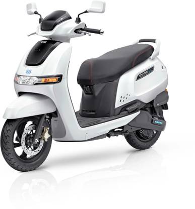TVS iQube 3.4 kWh Booking for Ex-Showroom Price (With Charger, Pearl White)