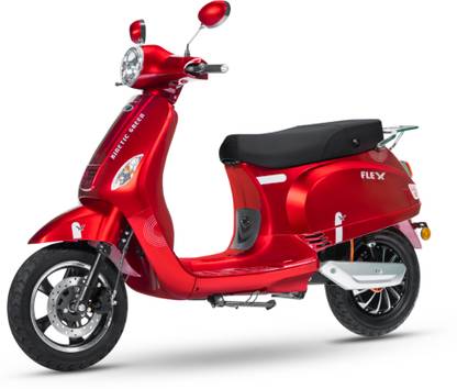 Kinetic Green Flex Booking for Ex-Showroom Price (with Portable Charger, Wine Red)