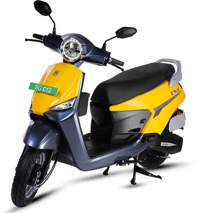 BGauss BG C12i Max Booking for Ex-Showroom Price (With CAN Enabled Charger, Yellow Techno)