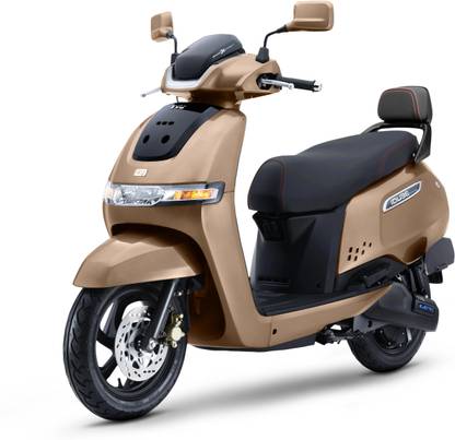 TVS iQube 3.5 kWh Booking for Ex-Showroom Price (With Charger, Walnut Brown)