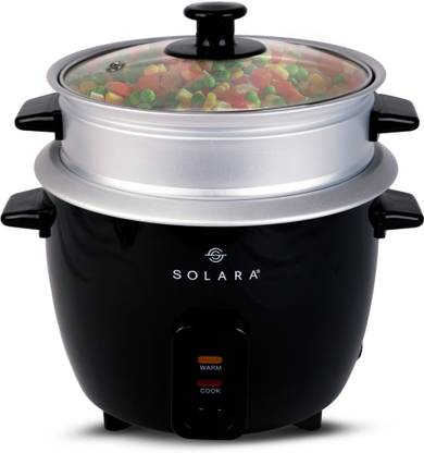 Solara One Touch Rice Cooker, 400W Automatic Electric Rice Cooker and Grain Cooker, Rice Cooker, Food Steamer