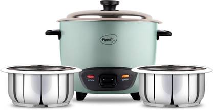 Pigeon Inox SS 2 Pot Electric Rice Cooker