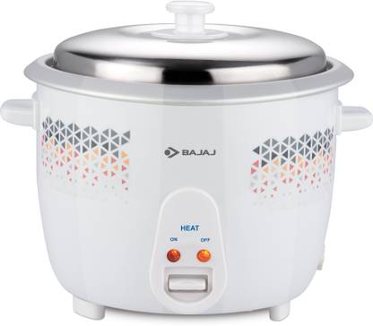 BAJAJ RCX 1.8 DLX Electric Rice Cooker  (1.8 L, White) at Rs. 1599