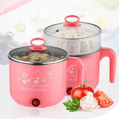 PRATYANG Multi-Function Electric CookerNon-stick Cooking Pot/Mini Rice Cooker/Portable Rice Cooker, Egg Boiler, Travel Cooker, Egg Cooker
