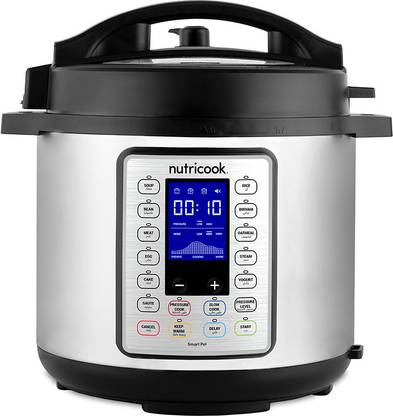 Nutricook NC-SPPR8 Smart Pot Prime 1200 Watts - 10 In 1 Instant Programmable Electric Pressure Cooker, Rice Cooker