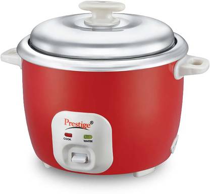 Prestige Delight Cute 1.8 SS 700W Bowl Electric Rice Cooker with Steaming Feature