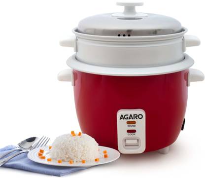 AGARO Elegant Electric Rice Cooker, 1L, 400W, Automatic Boiler, Electric Rice Cooker