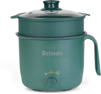 Brimdo 3-In-1 Electric Kettle 600W Inner Non-Stick Cooking Pan with Steamer Multi Cooker Electric Kettle
