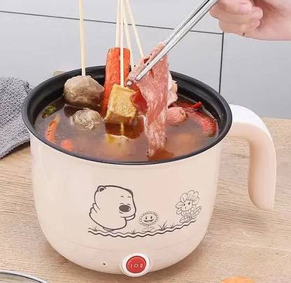 CREATION BAZAAR Multi-Function Colorful Electric Cooking Pot/Mini Rice Cooker Rice Cooker, Egg Boiler, Travel Cooker