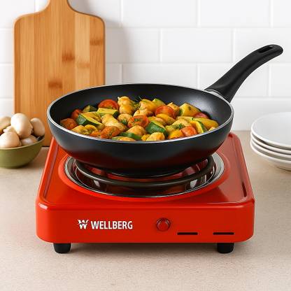 WELLBERG 1000 W Radiant Cooktop Jog Dial