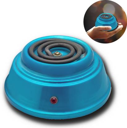 Orbon 500 W Blue Electric Coil Cooking Stove | Hookah Coal Burner | Induction Cooktop Electric Cooking Heater