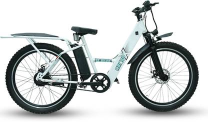 SS Bikes CargoX Heavy Duty Electric Cycle | 65 KM Range | 36V/12.5AH Battery | 350W Motor 27.5 inches Single Speed Lithium-ion (Li-ion) Electric Cycle