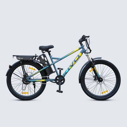 Motovolt Kivo Lite Normal Range Solid Gray Satin 26 inches Single Speed Lithium-ion (Li-ion) Electric Cycle