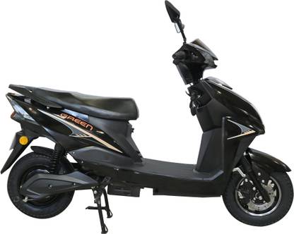 Green Invicta Black 80KM Range 12 inches Single Speed Lithium-ion (Li-ion) Electric Cycle
