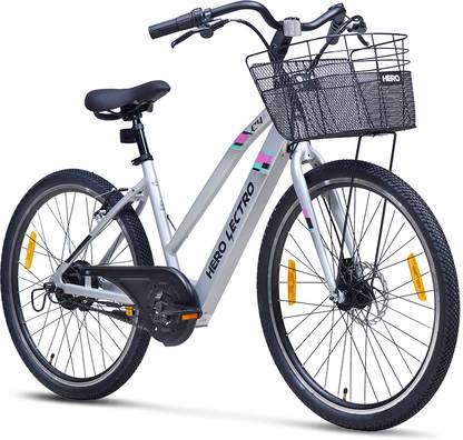 LECTRO C4+ 26 inches Single Speed Lithium-ion (Li-ion) Electric Cycle
