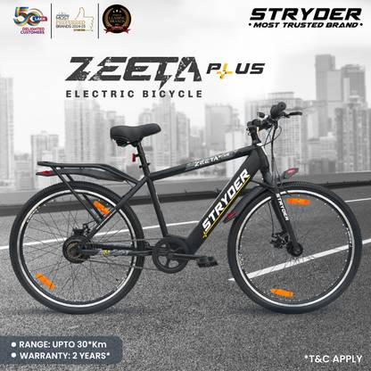 STRYDER Zeeta Plus IC 27.5 inches Single Speed Lithium-ion (Li-ion) Electric Cycle