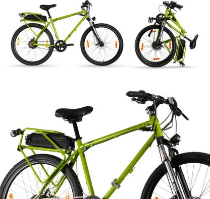 HORNBACK X1s Full Size Foldable Electric Cycle Unisex , 10.40 Ah Battery, 60KM Range 27.5 inches Single Speed Lithium-ion (Li-ion) Electric Cycle