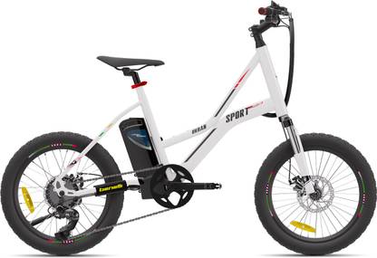 vaan electric moto pvt ltd VAAN URBANSPORT LITE_ WHITE 20 inches 7 Gear Lithium-ion (Li-ion) Electric Cycle