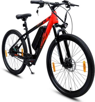 Ninety one Z1 7.8Ah Battery Front Suspension 250Watts IP65 BLDC Motor Black Red 27.5 inches Single Speed Lithium-ion (Li-ion) Electric Cycle