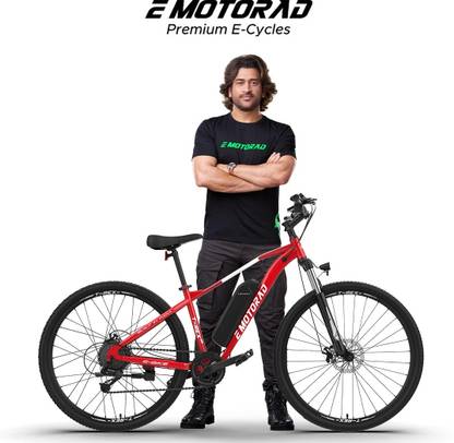 EMotorad T-REX AIR Red 29 inches 7 Gear Lithium-ion (Li-ion) Electric Cycle