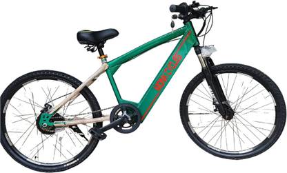 MONKCYCLES MONK BOTTLE GREEN ELECTRIC BICYCLE 26 inches Single Speed Lithium-ion (Li-ion) Electric Cycle