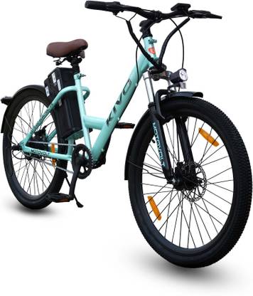 Motovolt Kivo Easy Standard Normal Range Aqua Blue 26 inches Single Speed Lithium-ion (Li-ion) Electric Cycle