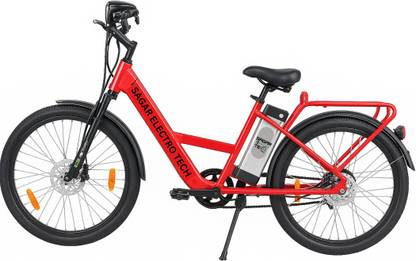 SAGAR ELECTRO TECH G.E.T 5 _ Red _ Lithium-ion (Li-ion) Electric Cycle 26 inches Single Speed Lithium-ion (Li-ion) Electric Cycle