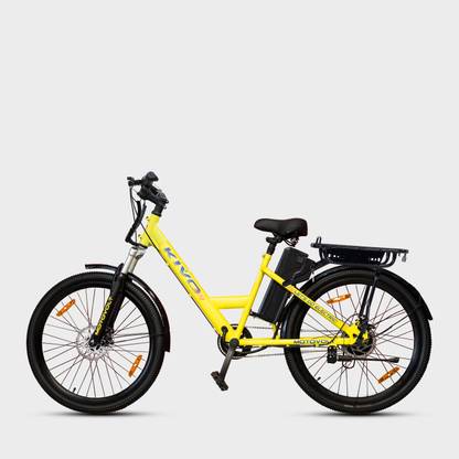 Motovolt Kivo Easy Lite Normal Range Neon satin 26 inches Single Speed Lithium-ion (Li-ion) Electric Cycle