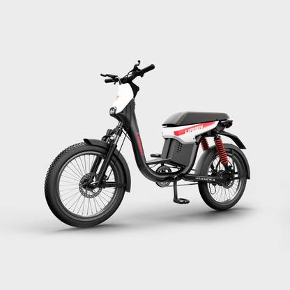 Motovolt URBN Standard Long range Dove White 20 inches Single Speed Lithium-ion (Li-ion) Electric Cycle
