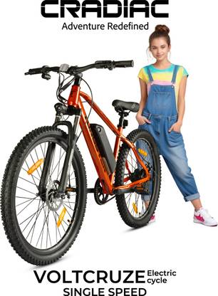 CRADIAC TUNGSTEN VOLTCRUZE 27.5 inches Single Speed Lithium-ion (Li-ion) Electric Cycle