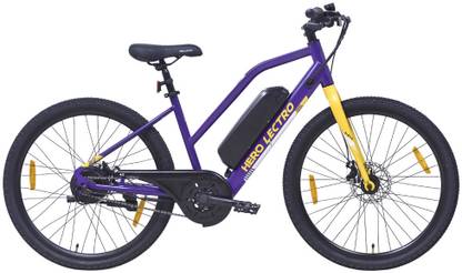 Hero Lectro H4 26 inches Single Speed Lithium-ion (Li-ion) Electric Cycle