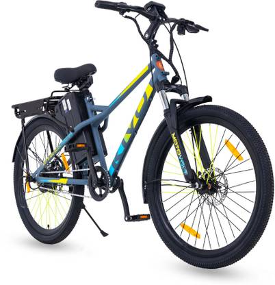 Motovolt Kivo Lite Normal Range Solid Gray Satin 26 inches Single Speed Lithium-ion (Li-ion) Electric Cycle