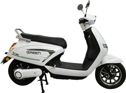 Green Vista White 60KM Range 10 inches Single Speed Lead-acid (SLA) Electric Cycle