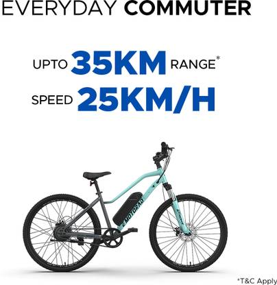 EMotorad X2 Green 27.5 inches Single Speed Lithium-ion (Li-ion) Electric Cycle