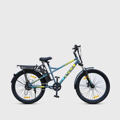 Motovolt Kivo Lite Mid Range Solid Grey Satin 26 inches Single Speed Lithium-ion (Li-ion) Electric Cycle