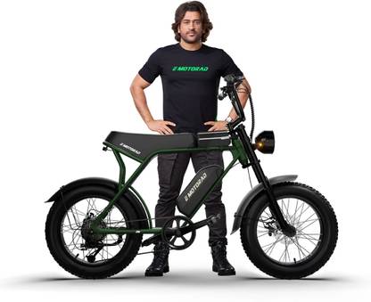EMotorad Ranger Electric Cycle with Removable Battery,Front & Rear Lights with Indicators 20 inches 7 Gear Lithium-ion (Li-ion) Electric Cycle