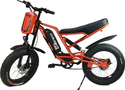 ACCELERATERIDE ACCELERATE RIDE | RIDE ONE |45 KM RANGE|30kmph by 350W Motor| 20 inches Single Speed Lithium-ion (Li-ion) Electric Cycle