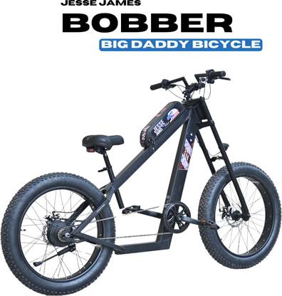 Jesse James Electric Bobber | Big Daddy Bicycle | Rider Height 5.4 - 6.4ft (24' Tyre) 24 inches Single Speed Lithium-ion (Li-ion) Electric Cycle