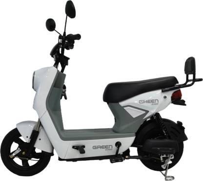 Green Sunny White 60KM Range 10 inches Single Speed Lead-acid (SLA) Electric Cycle