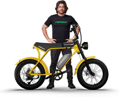 EMotorad Ranger Electric Cycle with Removable Battery,Front & Rear Lights with Indicators 20 inches 7 Gear Lithium-ion (Li-ion) Electric Cycle