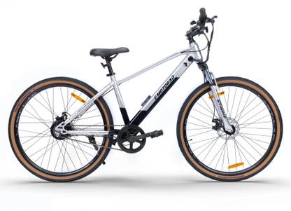 EMotorad X3_Silver 700C inches Single Speed Lithium-ion (Li-ion) Electric Cycle